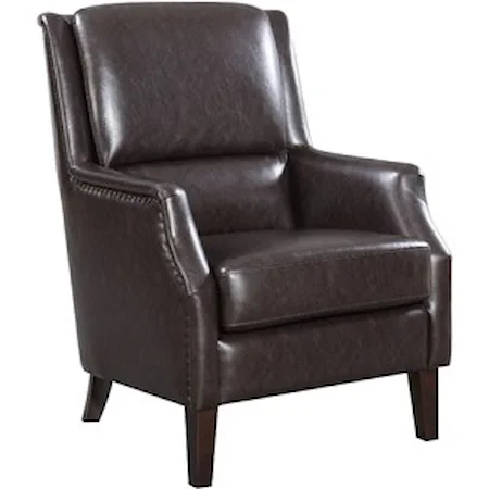 Traditional Upholstered Chair with Nailhead Trim